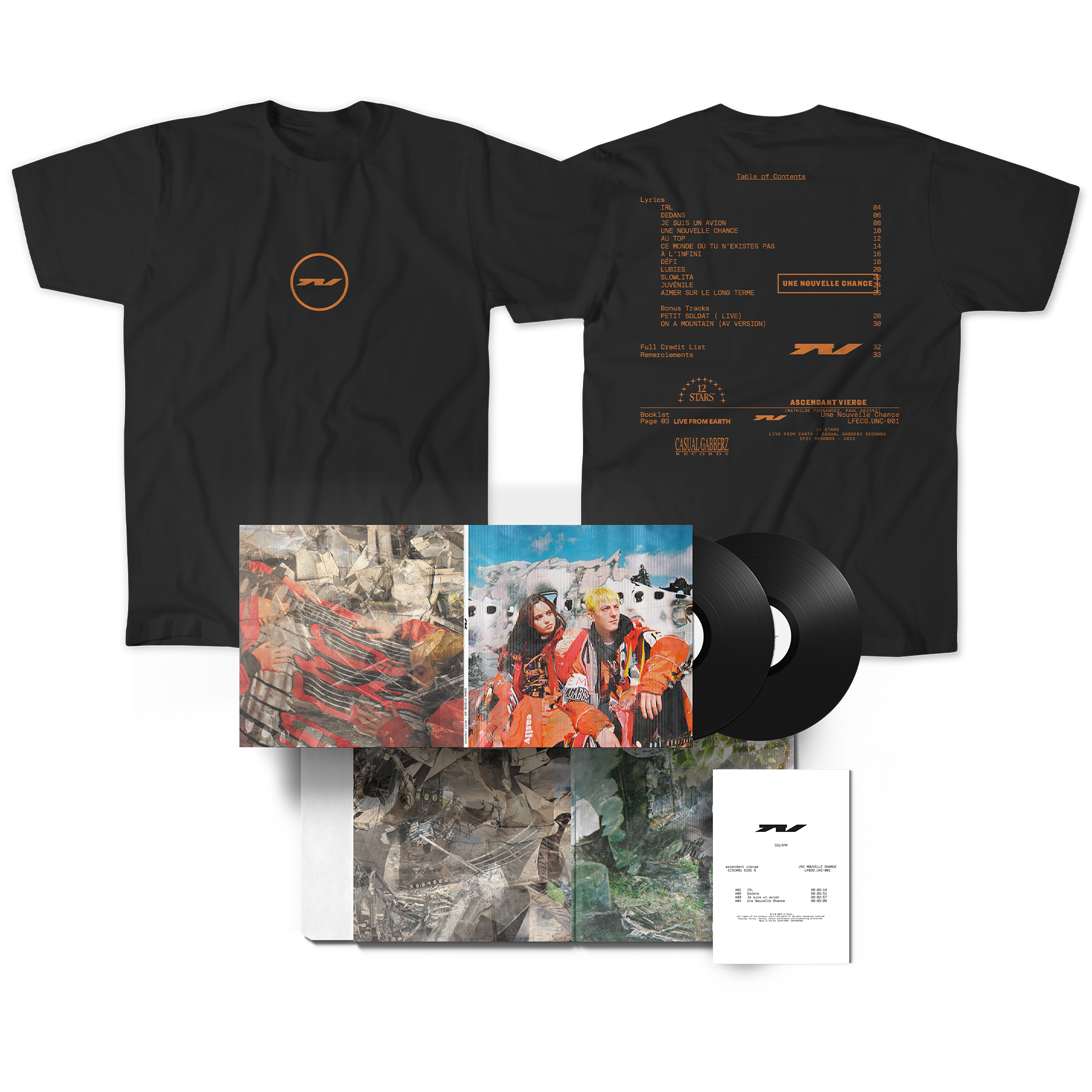Pack VINYLE + T- Shirt « UNE NOUVELLE CHANCE »