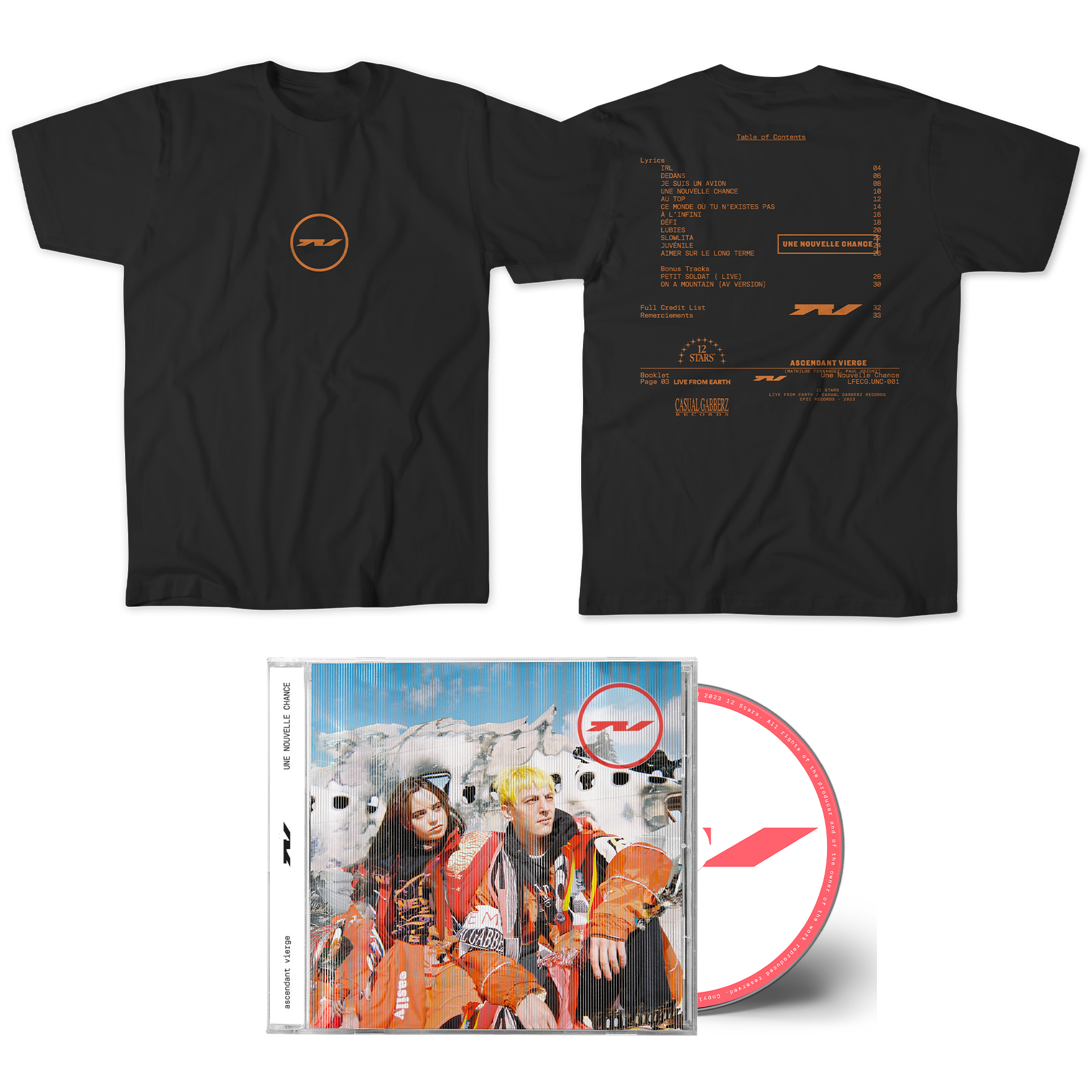 Pack CD + T- Shirt « UNE NOUVELLE CHANCE »